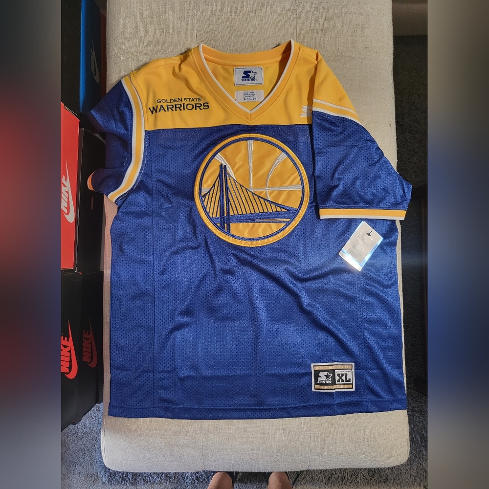STARTER Golden State Warriors Sleeved Jersey